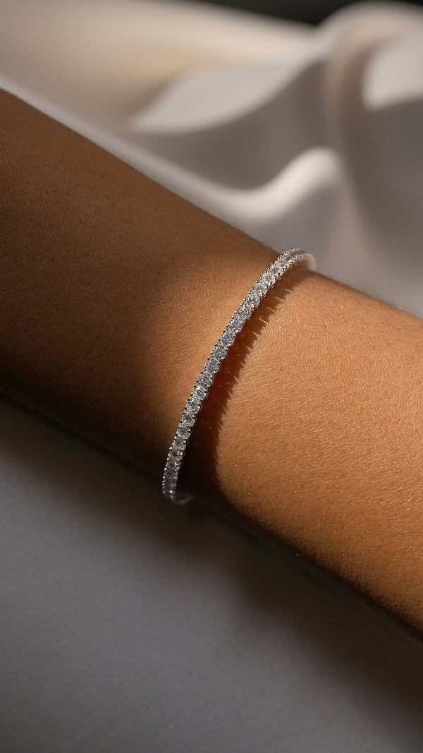 Francine Tennis Bracelet Sterling Silver