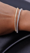 Francine Tennis Bracelet Gold Vermeil