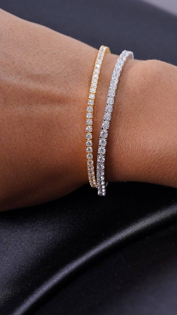 Francine Tennis Bracelet Sterling Silver