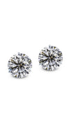 Fawn Stud Earrings 9K White Gold