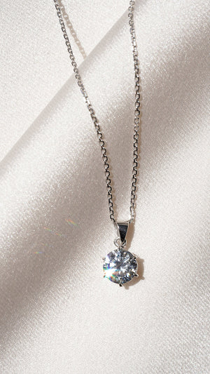 Fiona Pendant 9K White Gold