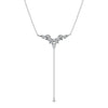 Fleur Necklace 9K White Gold