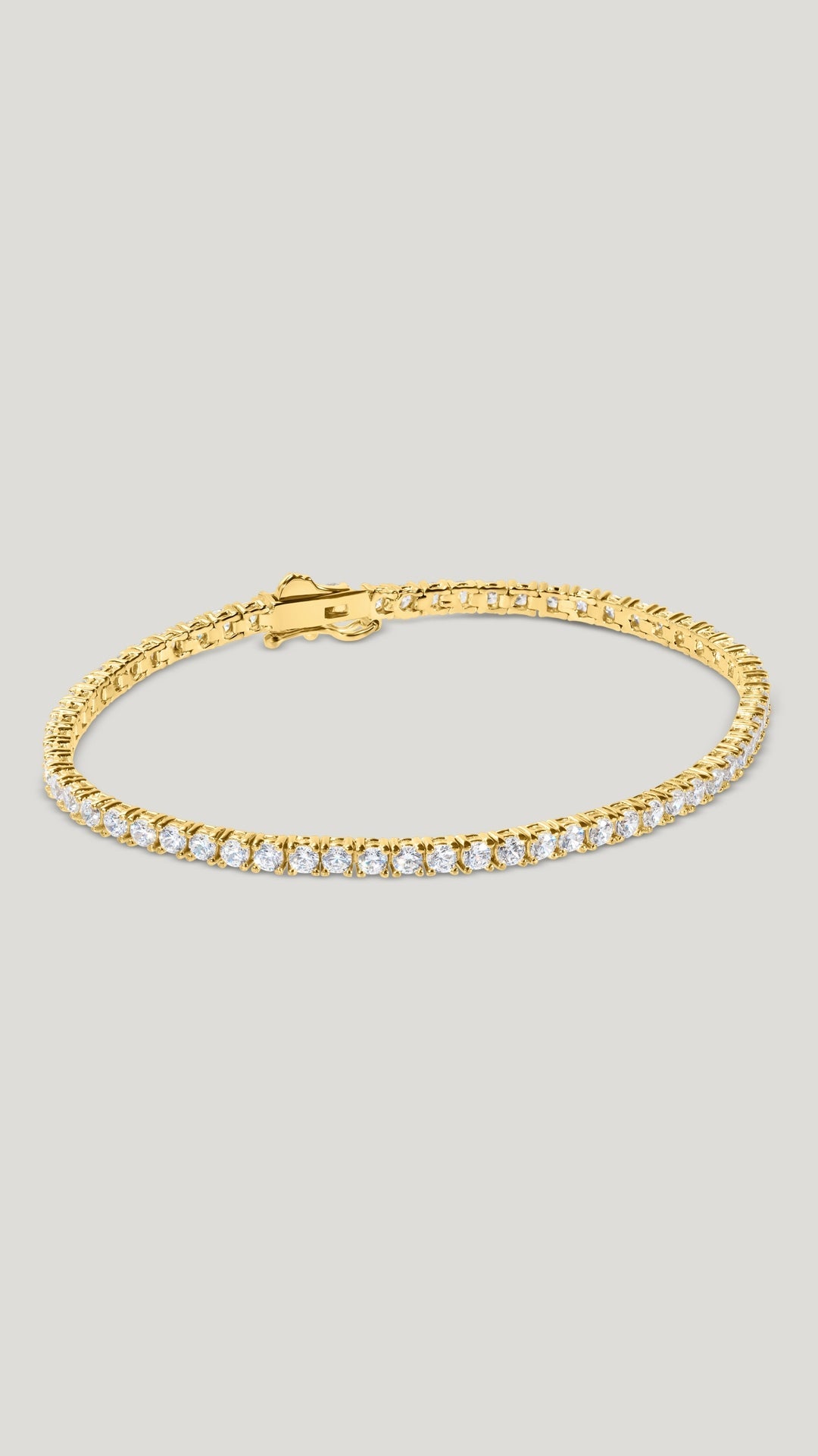 Francine Tennis Bracelet Gold Vermeil