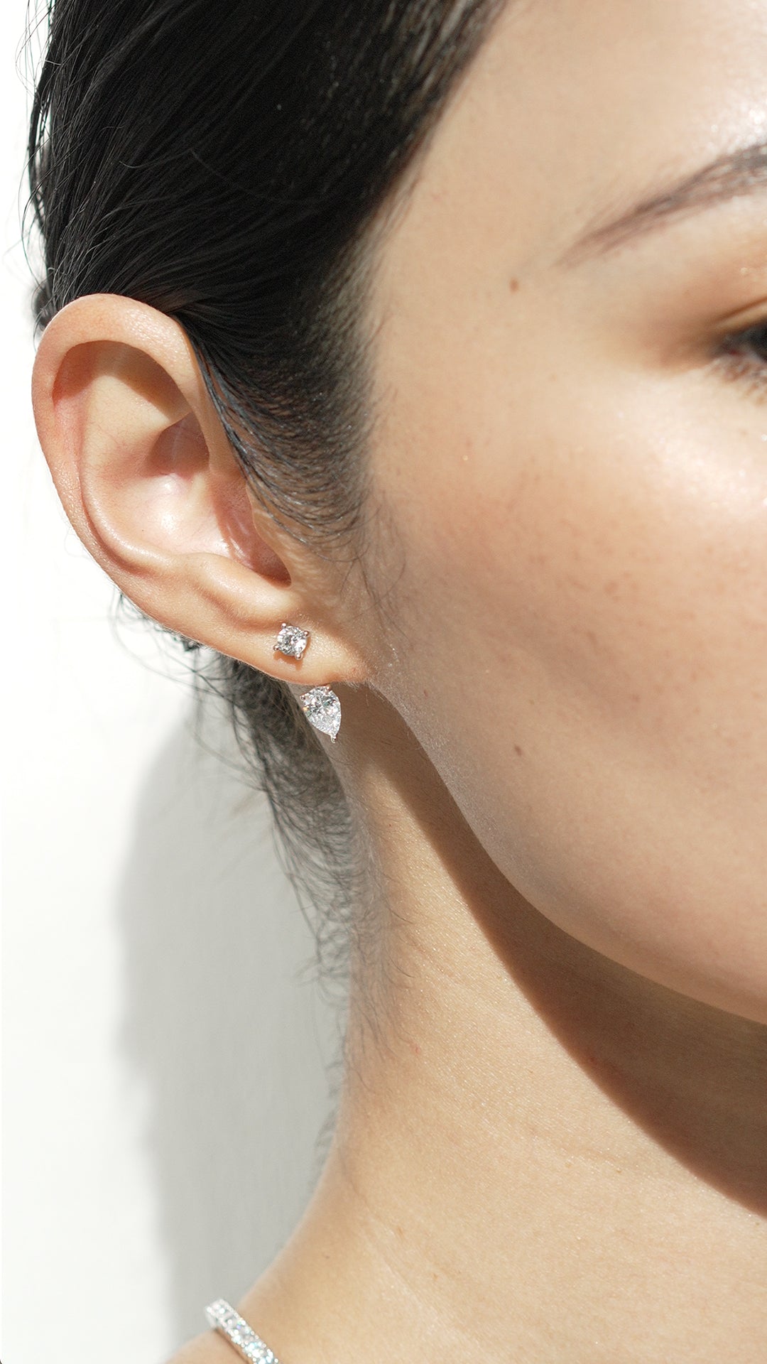 Front Row Ear Jacket Earrings Sterling Silver