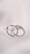 Gaea Hoop Earrings Sterling Silver