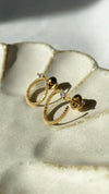 Gaea Hoop Earrings Gold Vermeil
