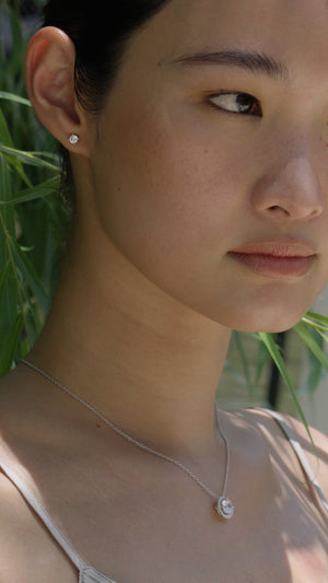 Irene Studs 18K White Gold