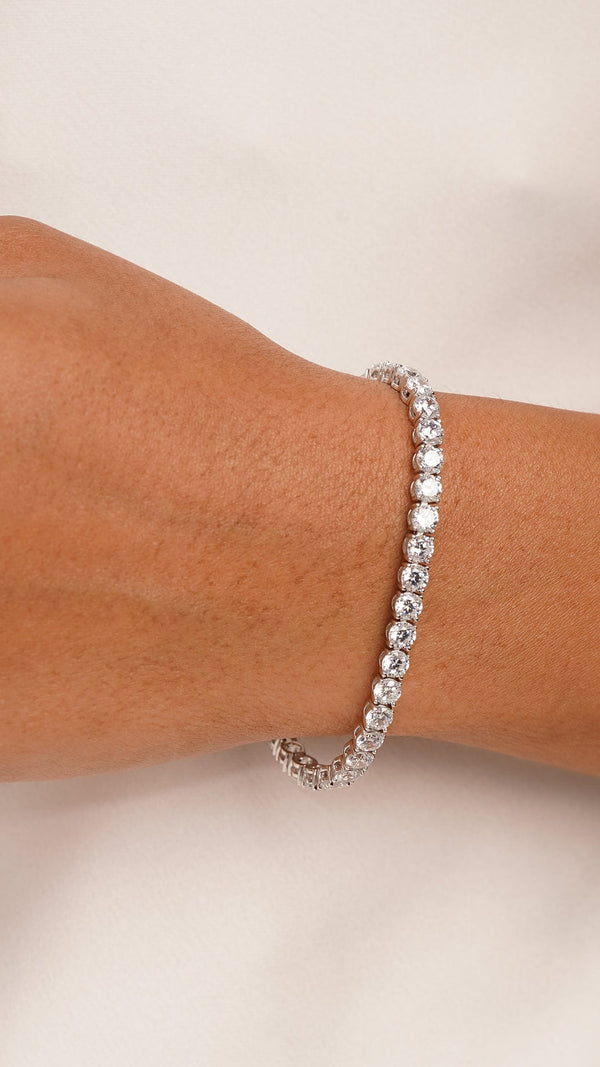Hailey Tennis Bracelet Gold Vermeil