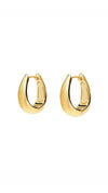 Hera Nude Hoop Earrings Gold Vermeil