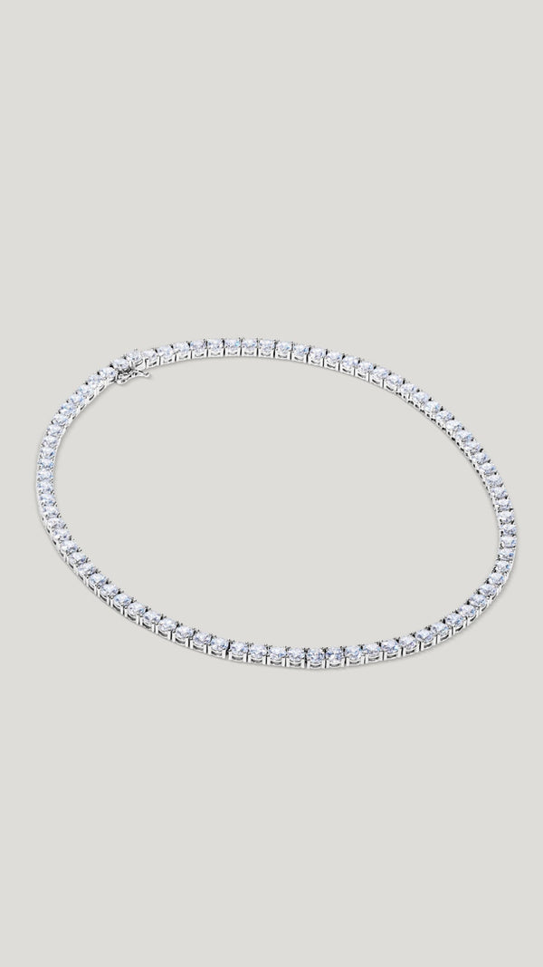 Jaden Line Necklace Sterling Silver