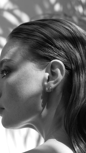 Irene Studs 18K White Gold