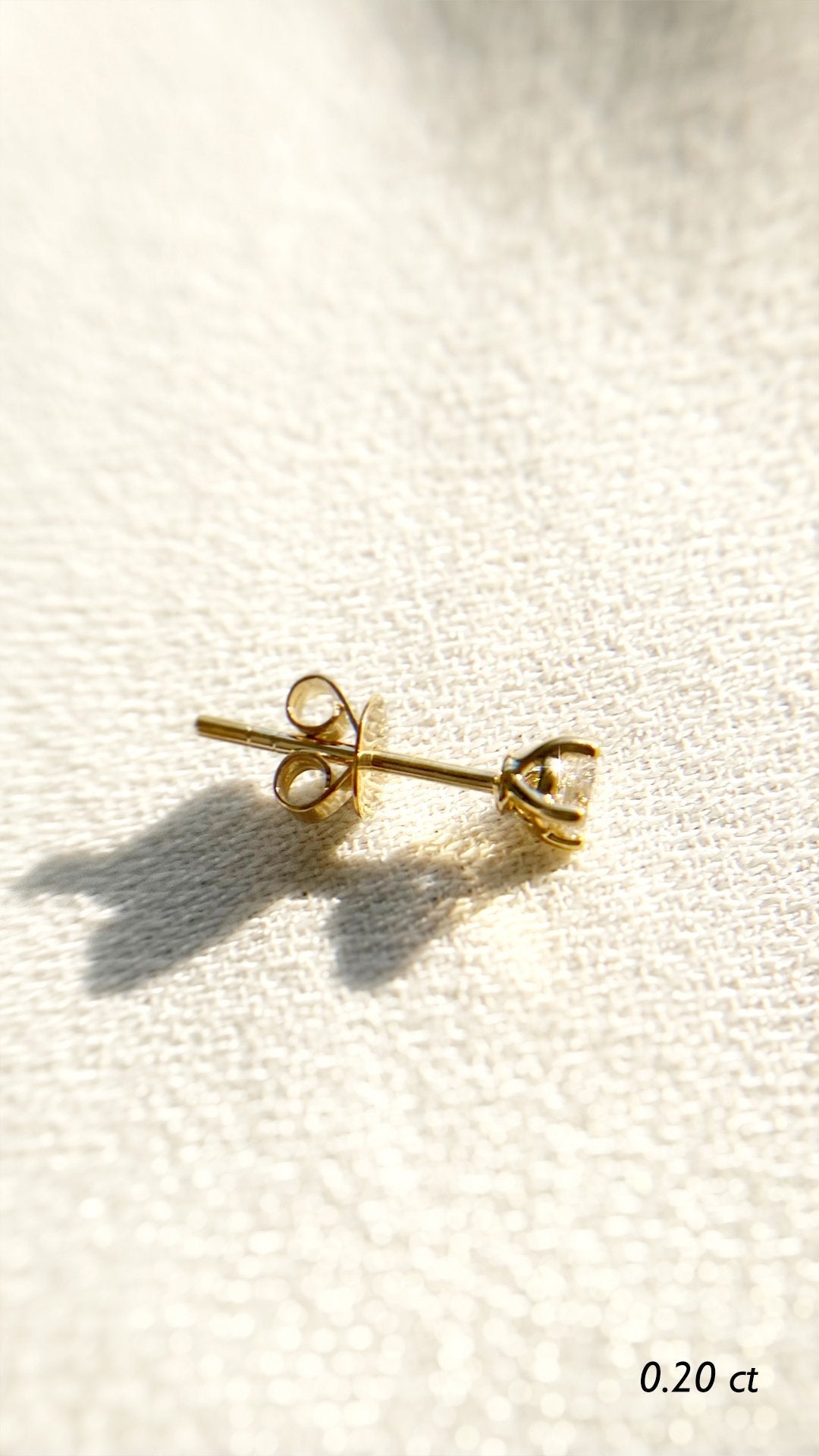 Irene Mini Single Stud 9K Yellow Gold