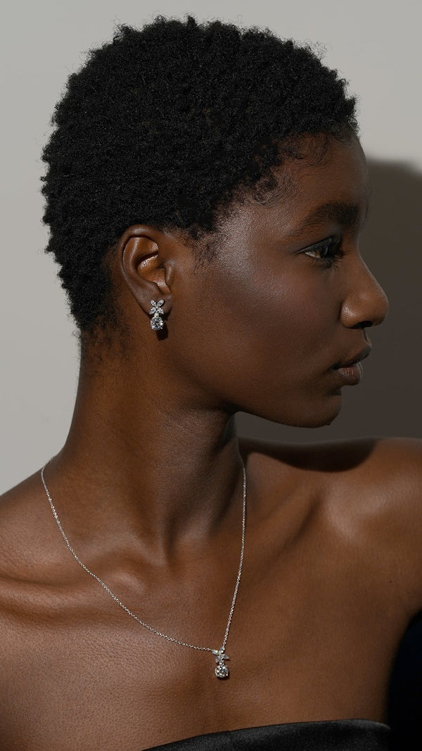 Jasmine Drop Earrings Sterling Silver