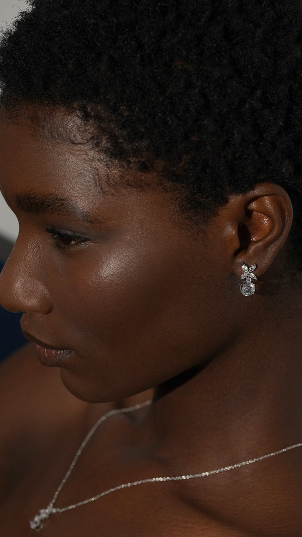 Jasmine Drop Earrings Sterling Silver