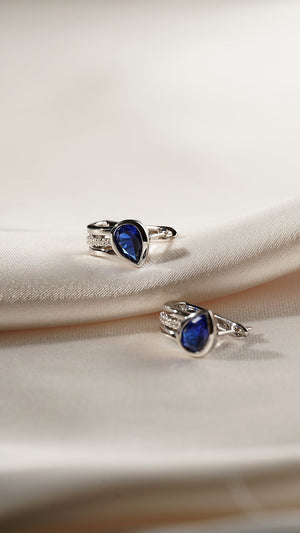 Jaia Sapphire Earrings Sterling Silver