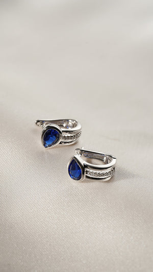 Jaia Sapphire Earrings Sterling Silver