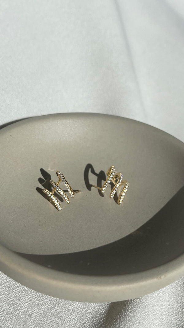 Jax Ear Cuff Earrings Gold Vermeil