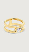 Jett Ring Gold Vermeil