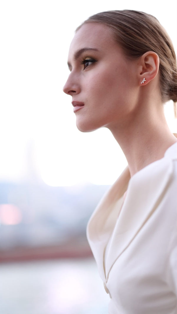Kira Stud Earrings 18K Gold Vermeil