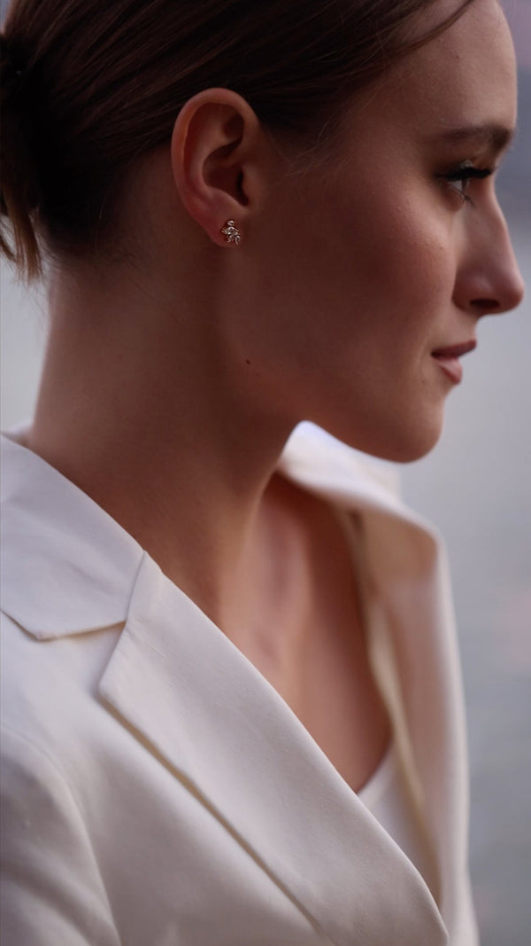 Kira Stud Earrings Gold Vermeil