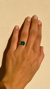Leyton Flanders Emerald Ring Sterling Silver