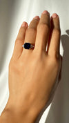 Leyton Sapphire Flanders Ring Sterling Silver