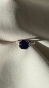 Leyton Sapphire Flanders Ring Sterling Silver