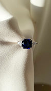 Leyton Sapphire Flanders Ring Sterling Silver