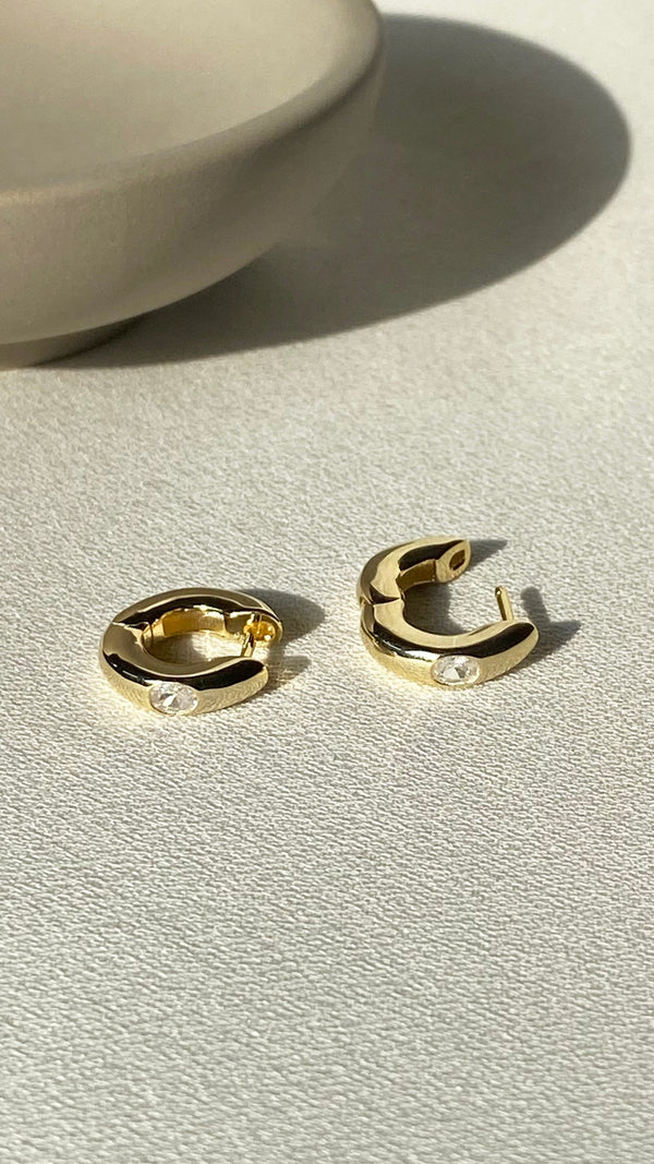 Lonny Hoop Earrings Gold Vermeil