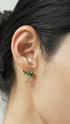 Luanne Emerald Green Earrings Gold Vermeil