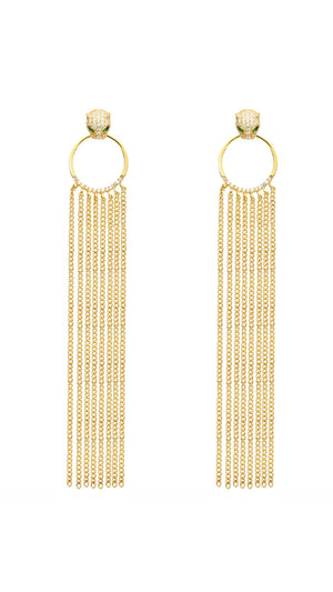 Maumau Chandelier Earrings Gold Vermeil