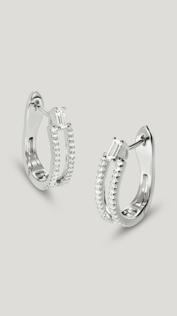 Myla Hoop Earrings Sterling Silver