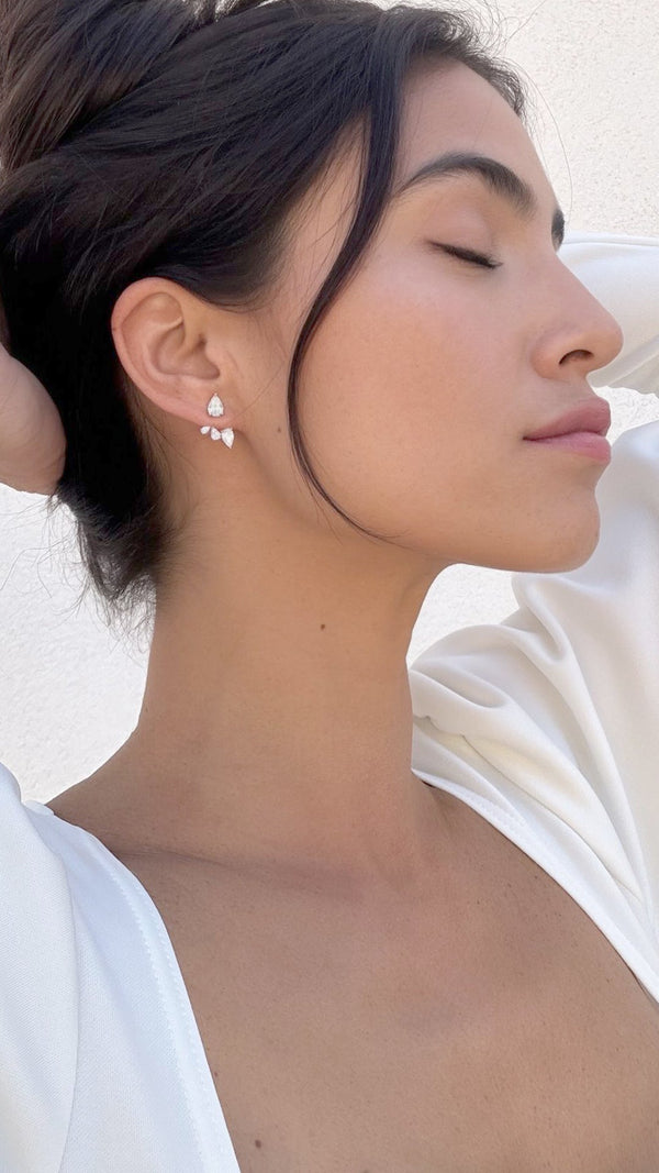 Navis Ear Jacket Earrings Sterling Silver