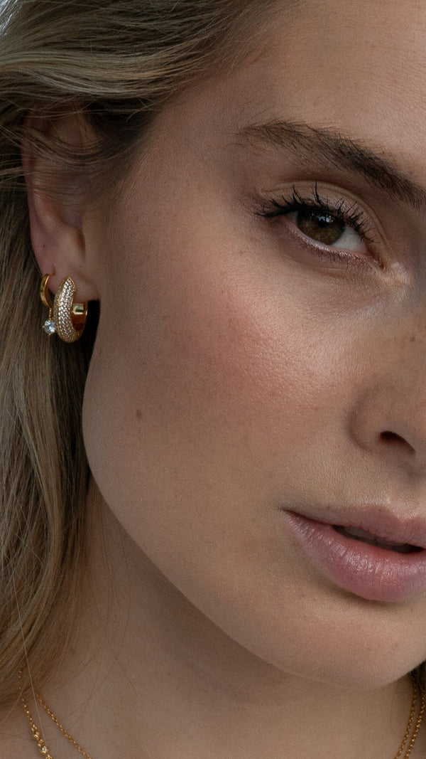 Walden Hoop Earrings Gold Vermeil