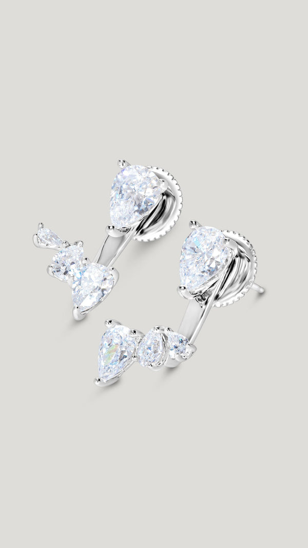 Navis Ear Jacket Earrings Sterling Silver