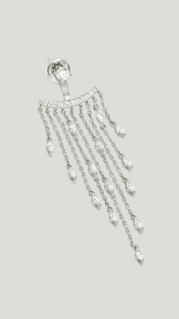 A-Lister Ear Jacket Earrings Sterling Silver