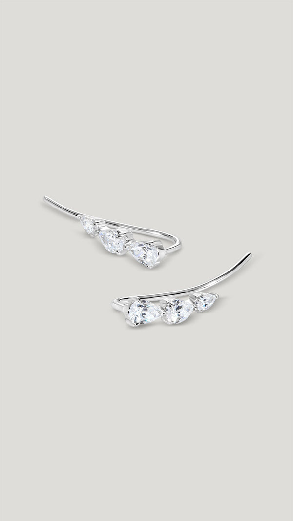 Toluda Ear Climber Sterling Silver