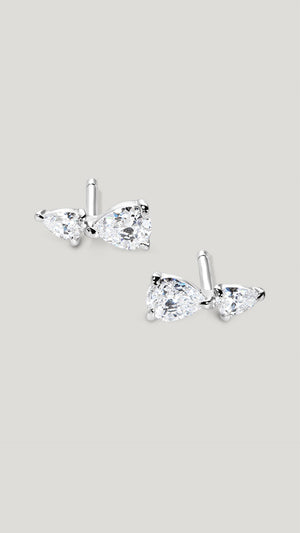 Zeta Stud Earrings Sterling Silver