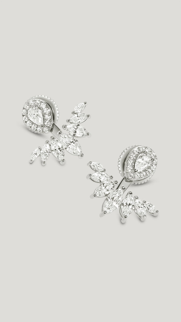 Suriya Ear Jacket Earrings Sterling Silver