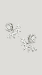 Suriya Ear Jacket Earrings 9K White Gold