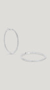 Paloma sterling silver large hoop earrings for women