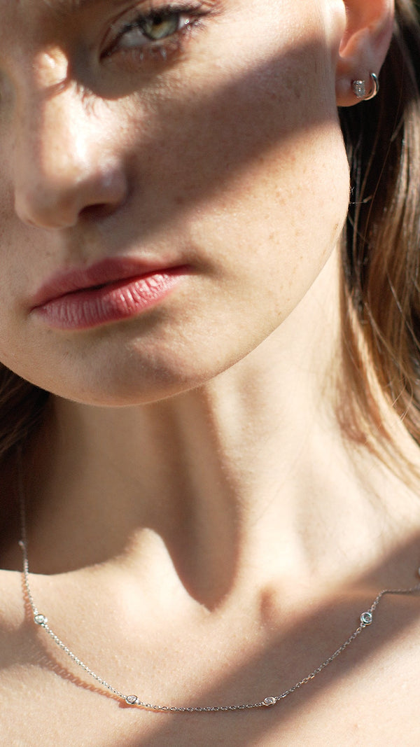 Petra Necklace 18K White Gold