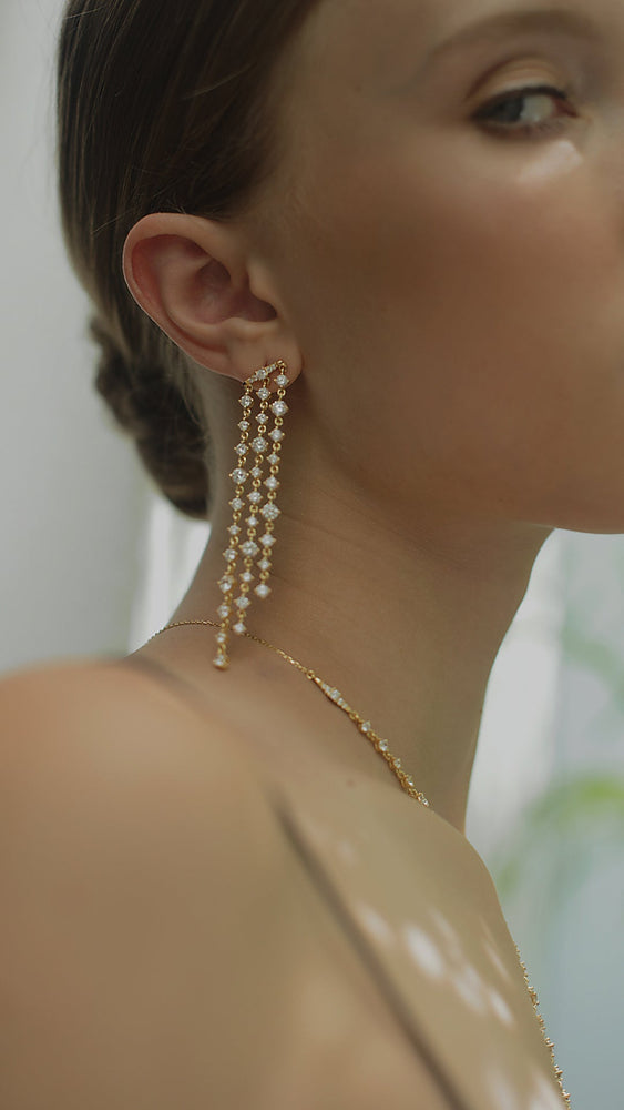 Phoenix Earrings Gold Vermeil
