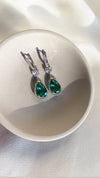Ren Emerald Earrings Sterling Silver