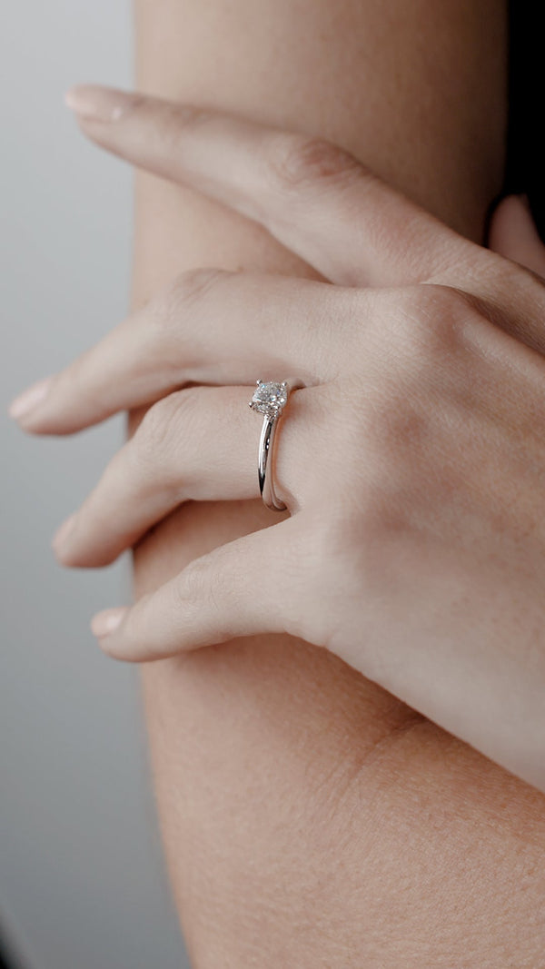 Saffia Ring 0.50ct 18K White Gold