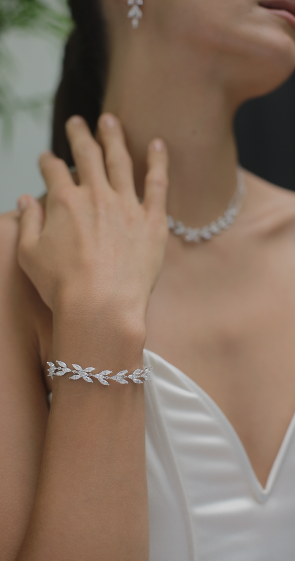 Skylar Bracelet White Gold Plated