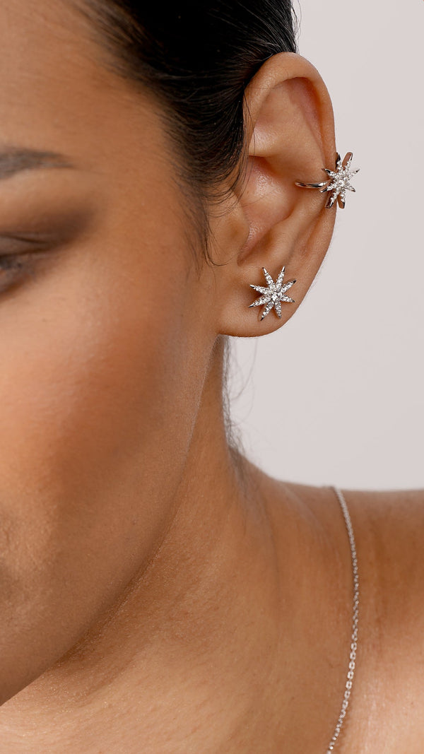 Vega Stud Earrings Sterling Silver