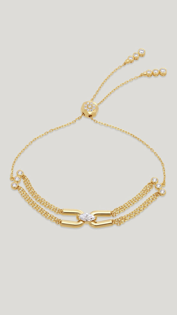 Stevie Bracelet Gold Vermeil