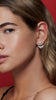 Suriya Ear Jacket Earrings 9K White Gold