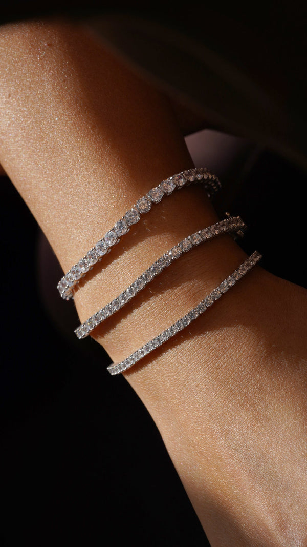 Vianne Tennis Bracelet Sterling Silver